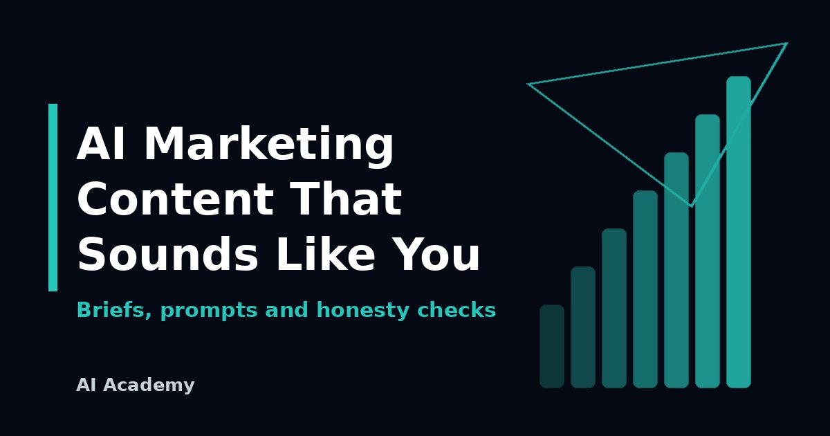 AI Marketing Content for Small Businesses: A Practical Guide