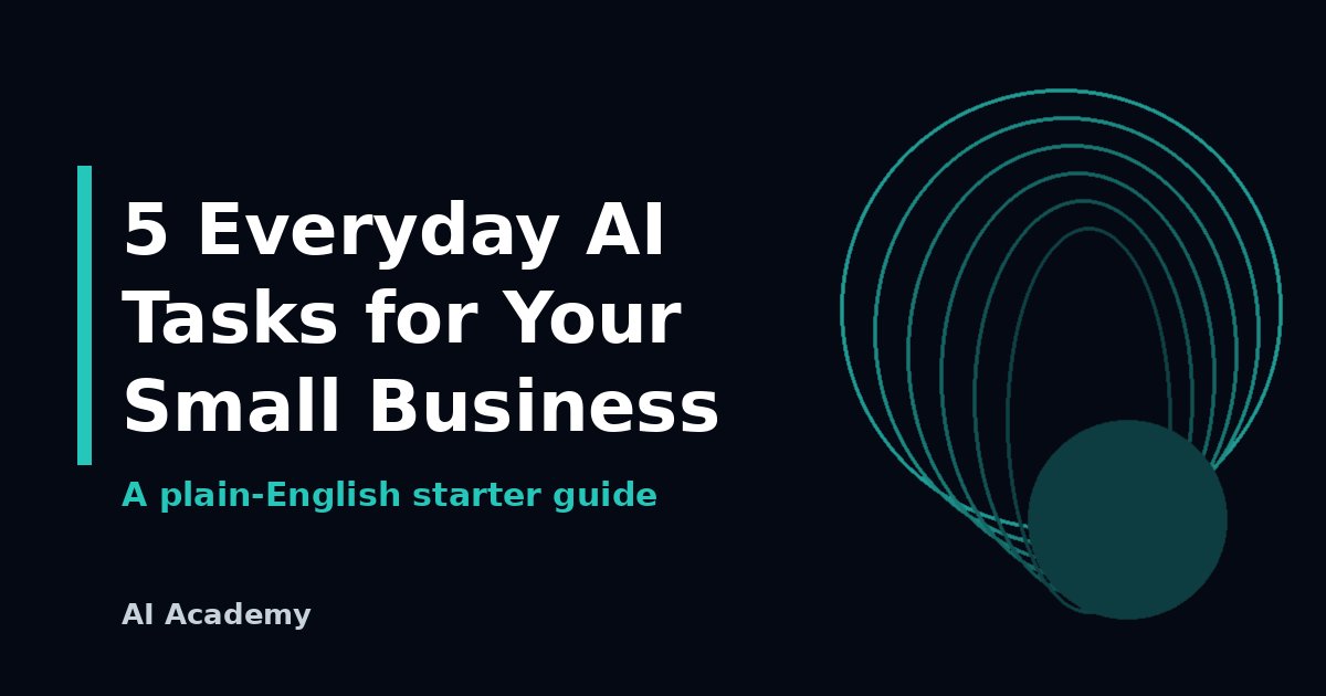 5 Everyday AI Tasks for Small Businesses (and How to Start)
